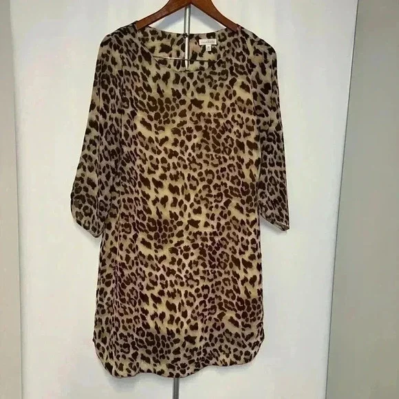 Women's Charming Charlie Dress, M, Brown leopard - Picture 4 of 11
